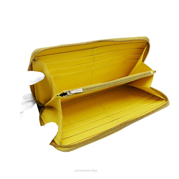 🔴 Celine Multifunction Zip Wallet - Yellow/Black - Picture 6 of 8